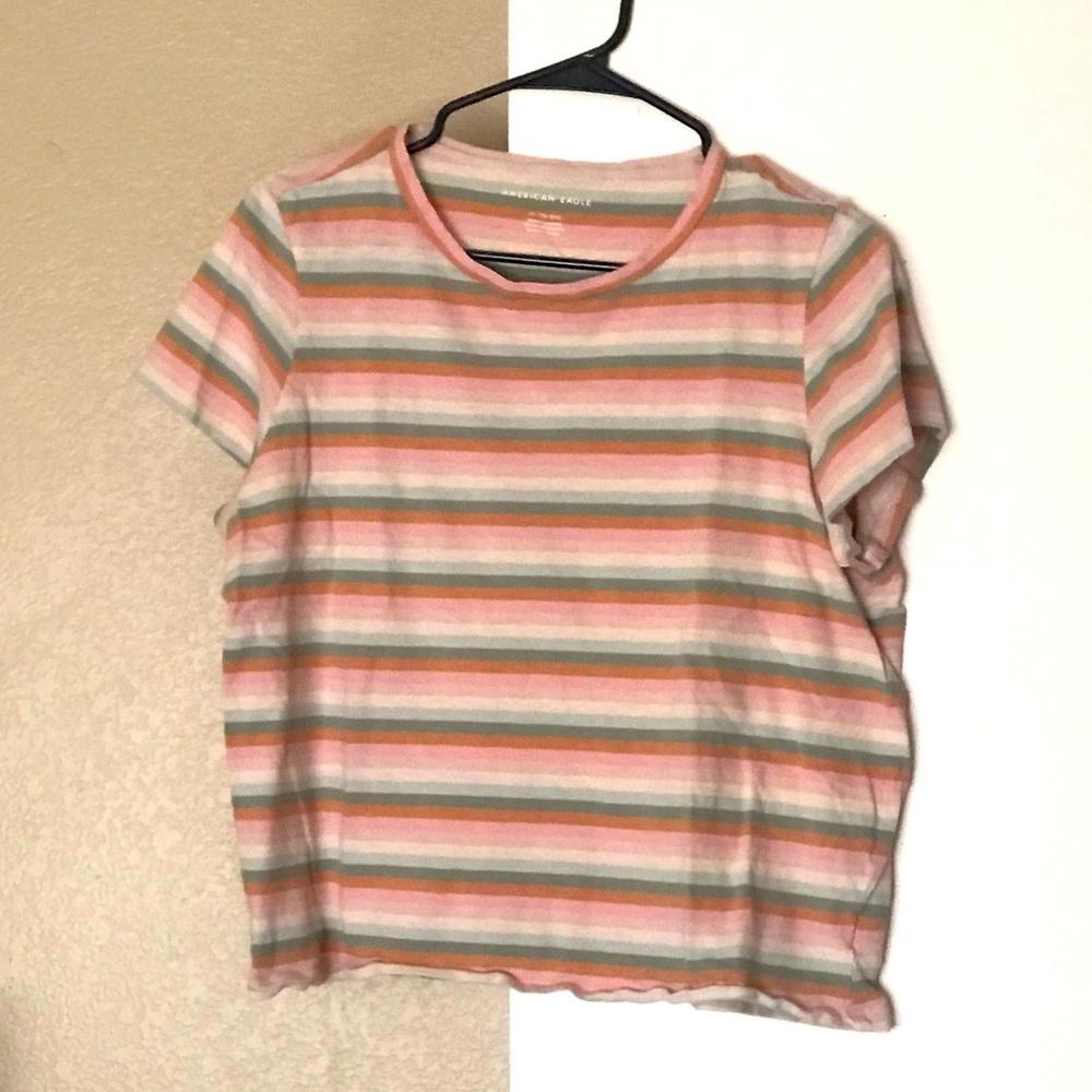 LAST CALL AE striped shirt